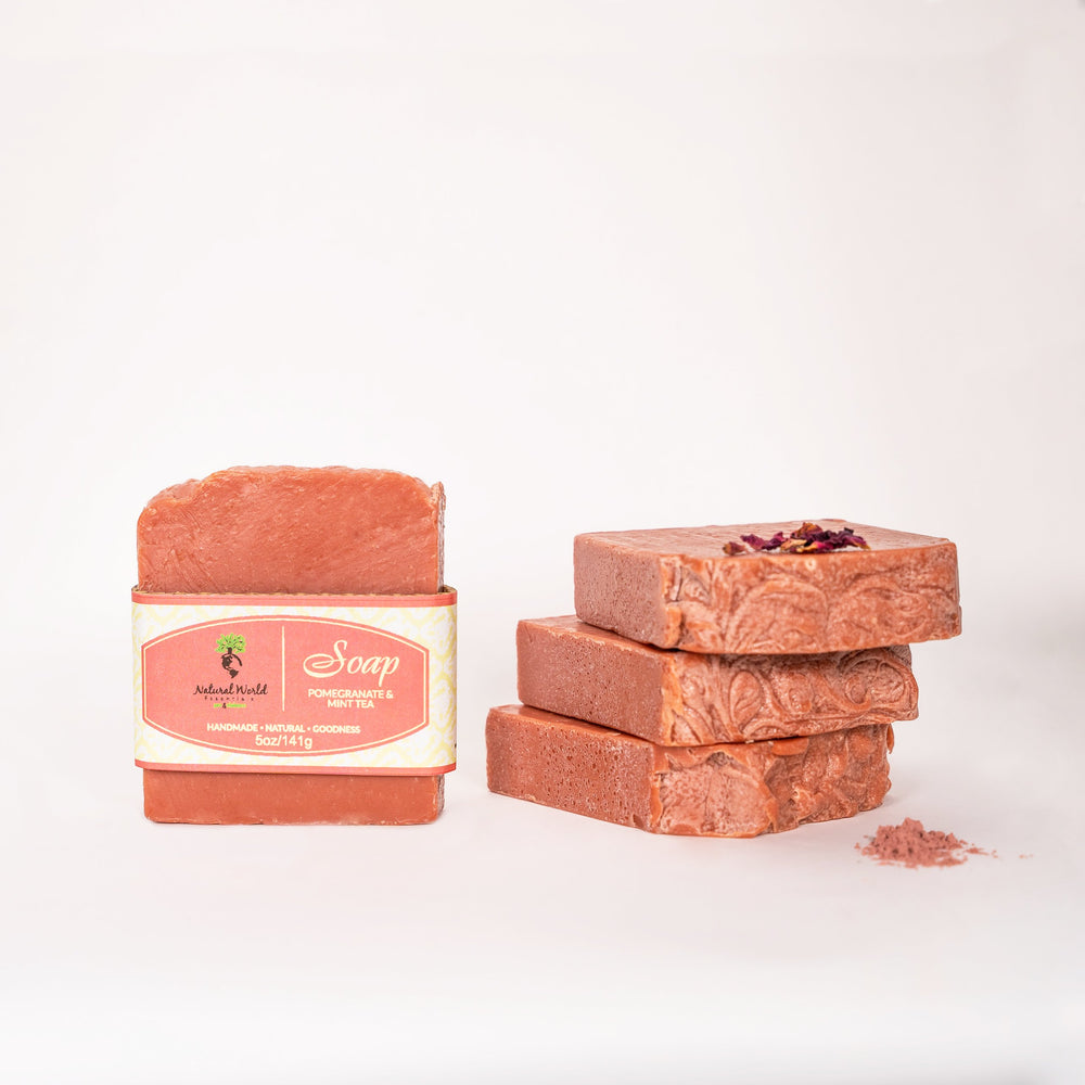 
                
                    Load image into Gallery viewer, Pomegranate &amp;amp; Mint Tea Soap MSCP
                
            